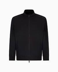 Full zip sweatshirt with logo bands