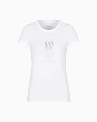 Slim fit T-shirt with central logo