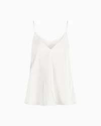 Matte satin fabric top