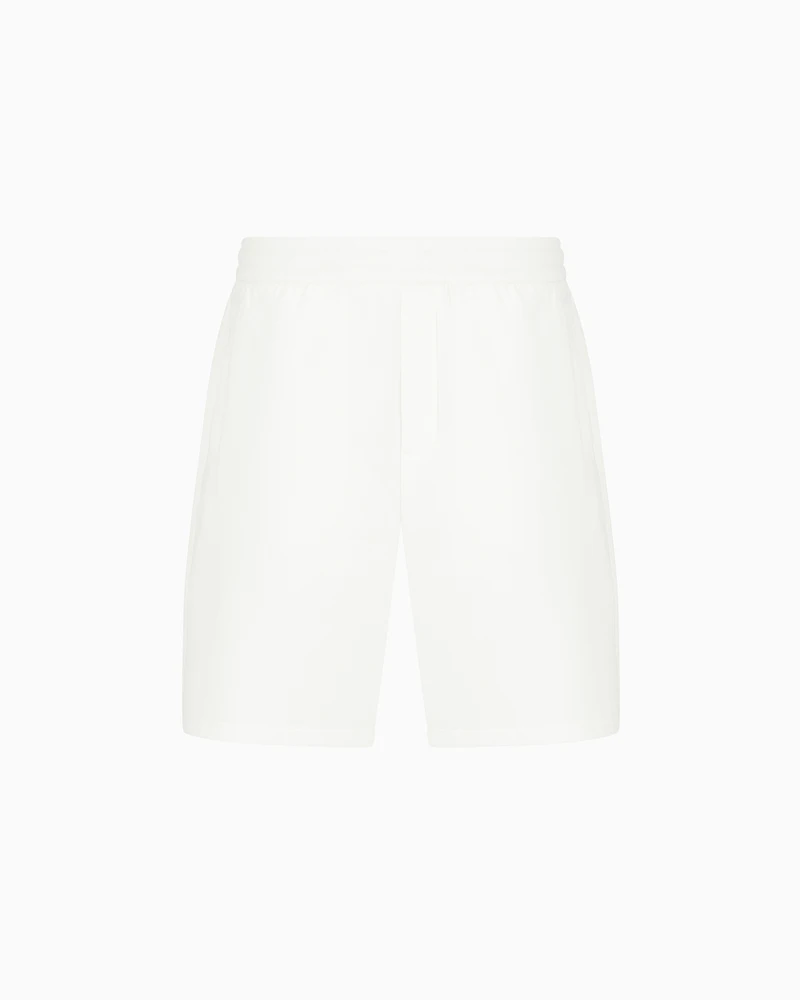 Bonded cotton Bermuda shorts