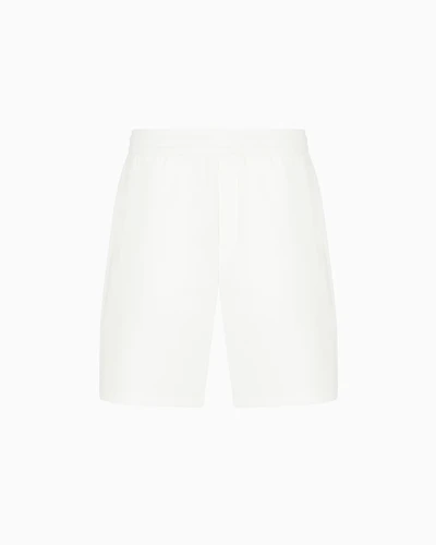 Bonded cotton Bermuda shorts