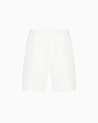 Bonded cotton Bermuda shorts
