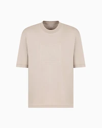 Regular fit mercerised cotton T-shirt
