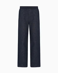 Wide leg denim jeans