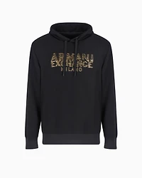 Hoodie with blurred logo effect