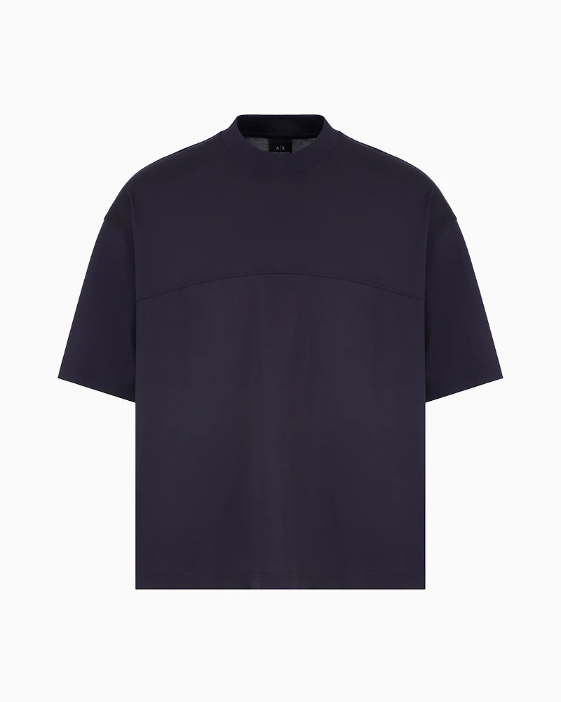 Mercerized cotton short-sleeved sweatshirt