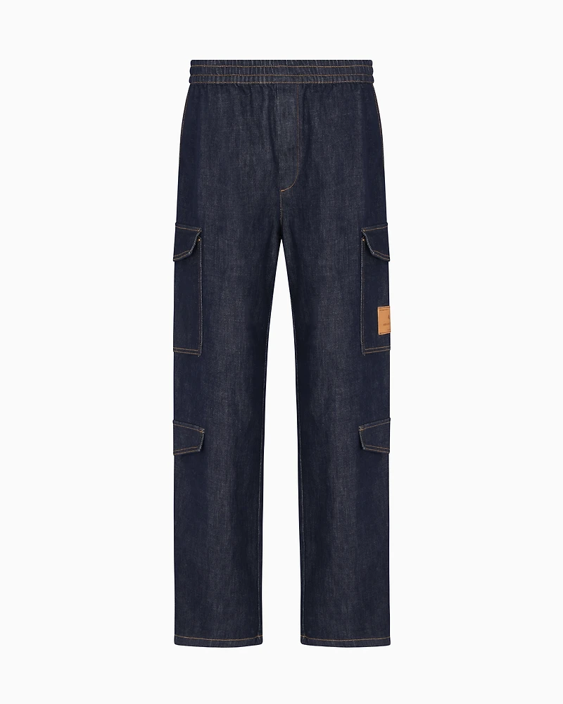 Denim Cargo Jeans