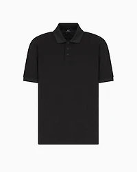 Regular fit polo shirt with tone-on-tone allover logo