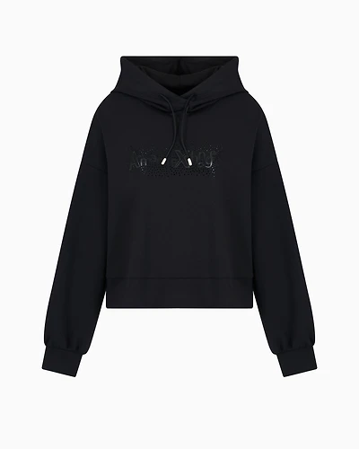 Rhinestone Logo Hoodie
