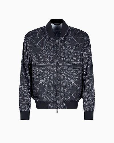 Kaleidoscope Pattern Bomber Jacket
