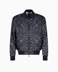 Kaleidoscope Pattern Bomber Jacket