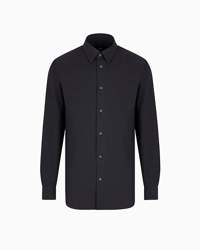 Regular fit seersucker shirt