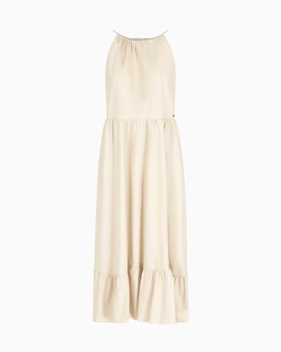 ASV Cotton Ruffle Midi Dress
