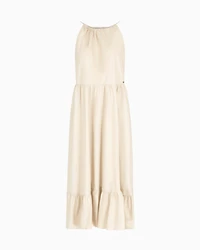 ASV Cotton Ruffle Midi Dress