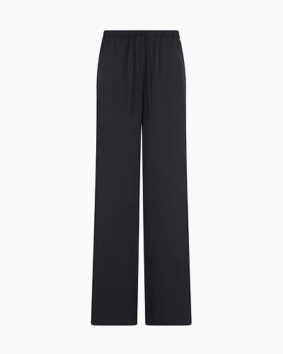 Palazzo trousers matte satin fabric