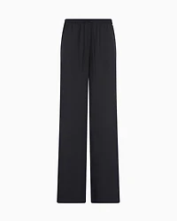 Palazzo trousers matte satin fabric