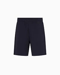 Bonded cotton Bermuda shorts