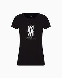 Slim fit T-shirt with central logo