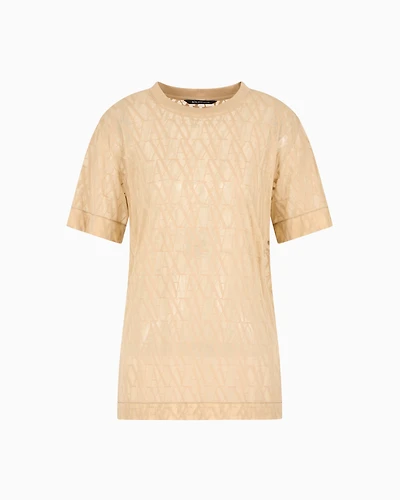 Regular fit t-shirt with allover logo
