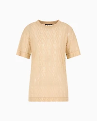 Regular fit t-shirt with allover logo