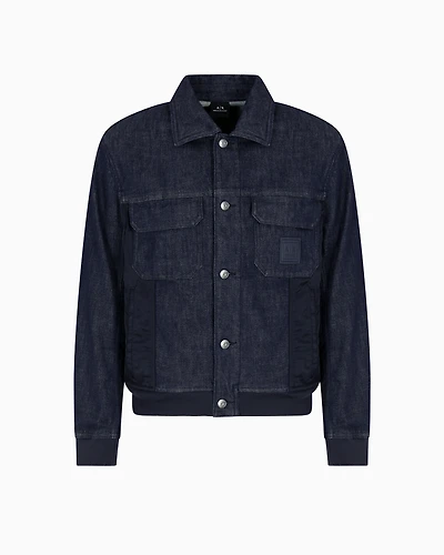 Stretch cotton denim jacket