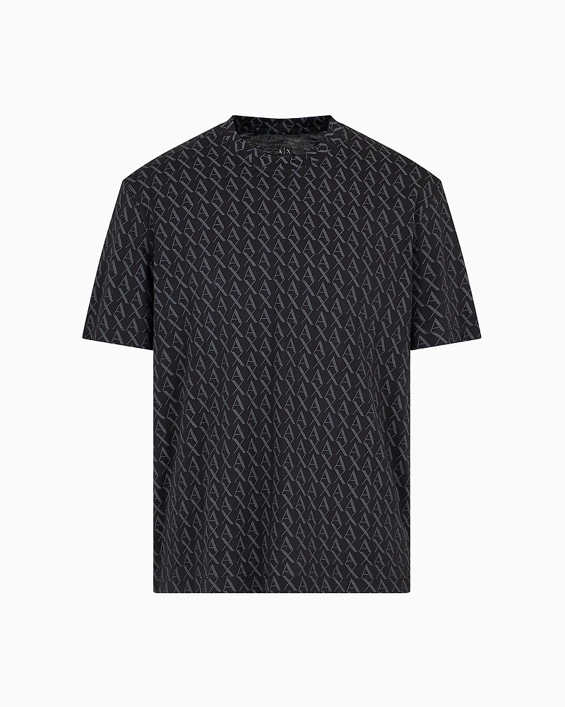 Long sleeve T-shirt with logo prints