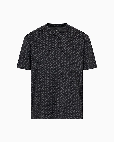 Long sleeve T-shirt with logo prints