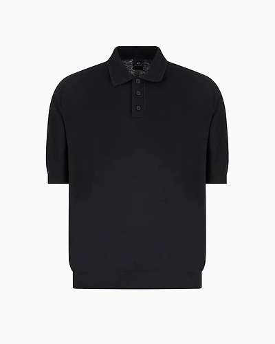 Linen and cotton polo