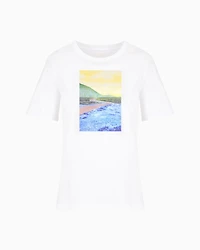Relaxed fit T-shirt with postcard print