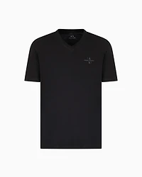 Regular fit T-shirt with V-neck