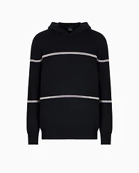 Striped hooded sweater