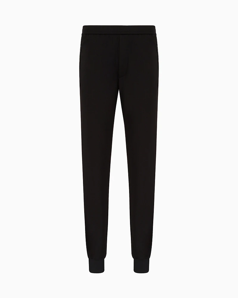 Stretch nylon jogger trousers