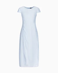Longuette dress with slit