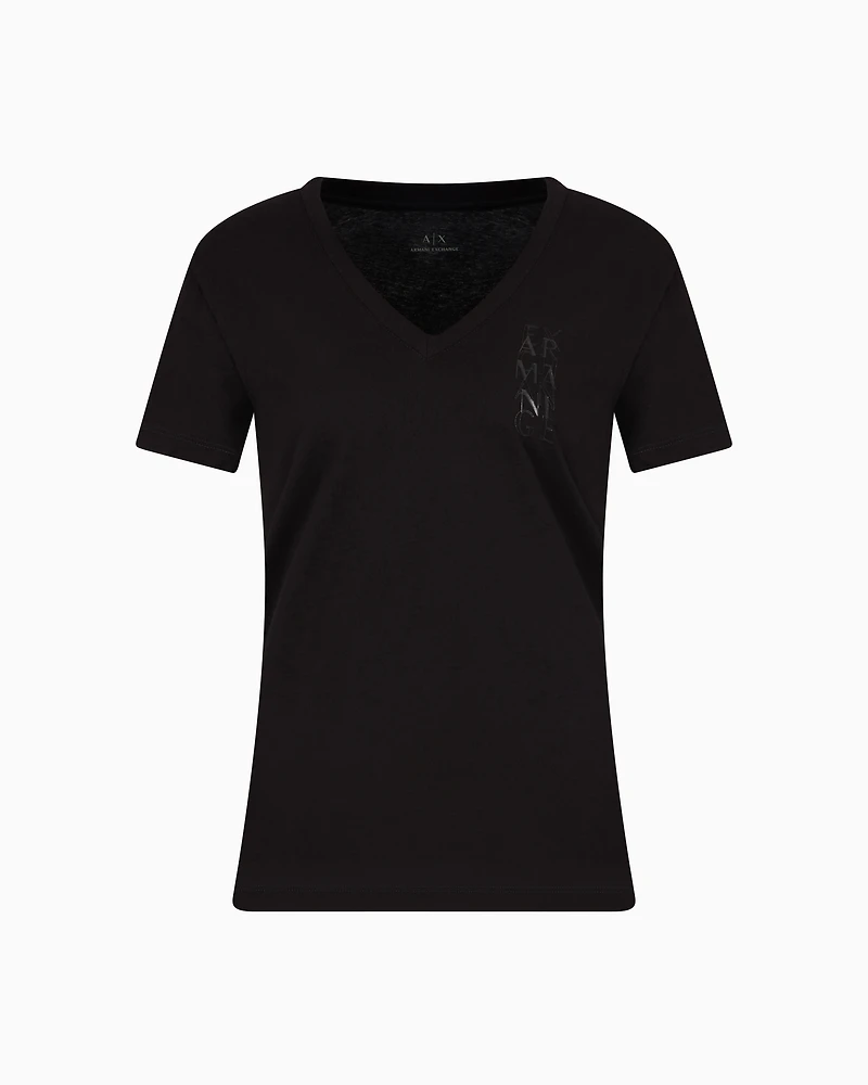 Regular fit T-shirt with V-neck