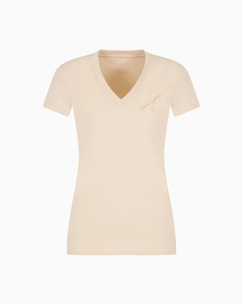 Slim fit T-shirt with signature logo