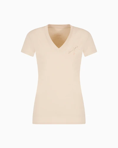 Slim fit T-shirt with signature logo