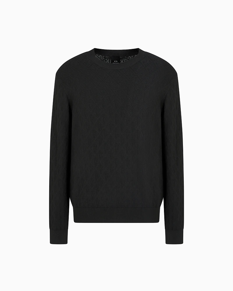 ASV Tone-on-tone Logo Crewneck Sweater
