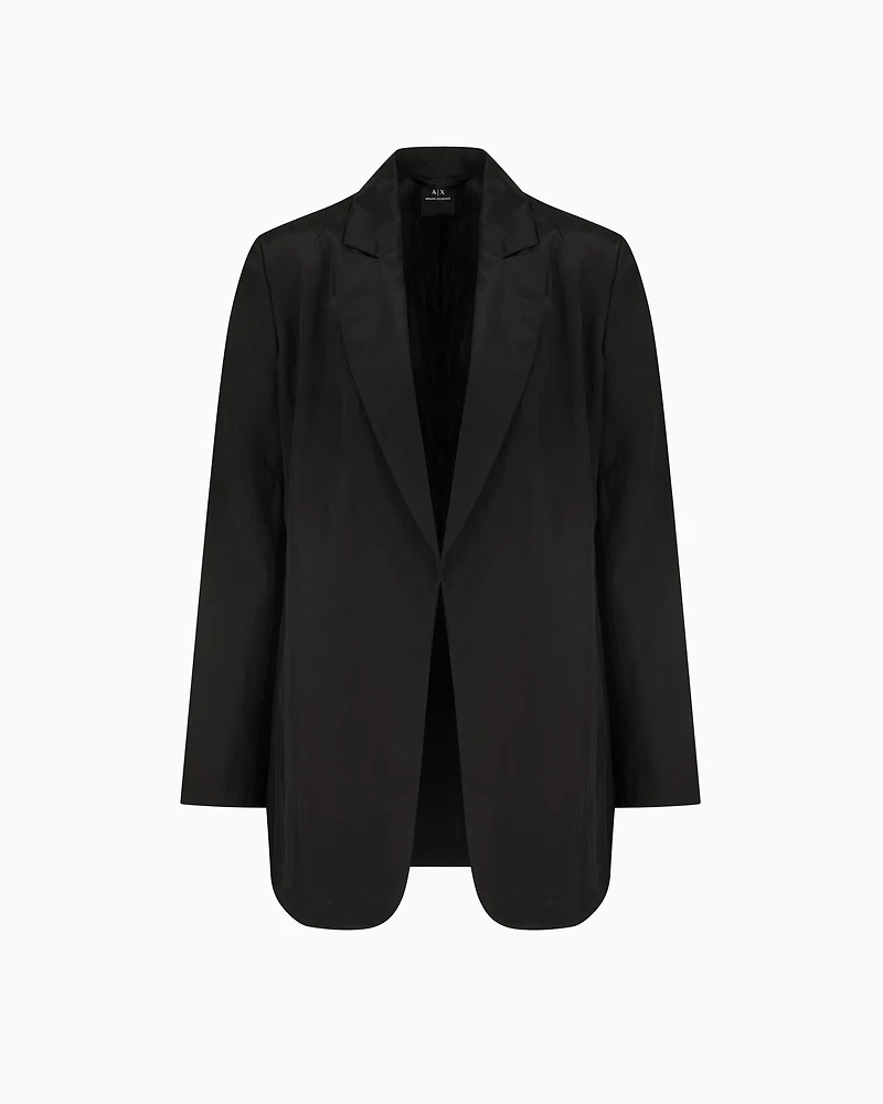 Open jacket flowing fabric
