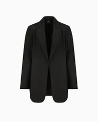 Open jacket flowing fabric
