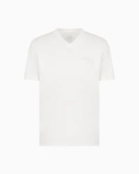 Regular fit T-shirt with V-neck