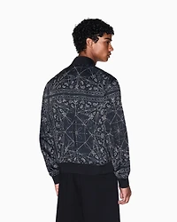 Kaleidoscope Pattern Bomber Jacket