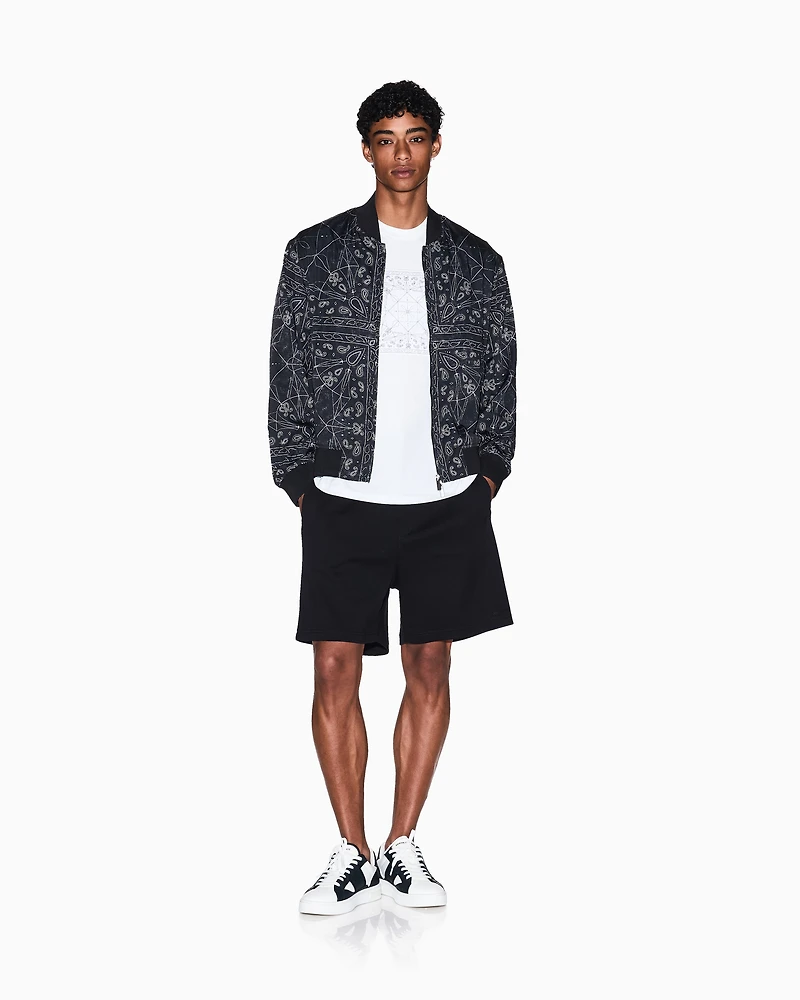 Cotton interlock Bermuda shorts
