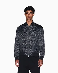 Kaleidoscope Pattern Bomber Jacket