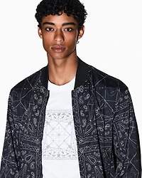 Kaleidoscope Pattern Bomber Jacket