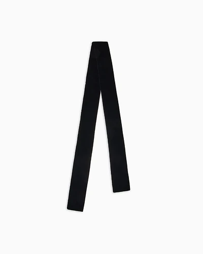 Emporio Armani - Velvet bow tie, Man, Black, Size: TU