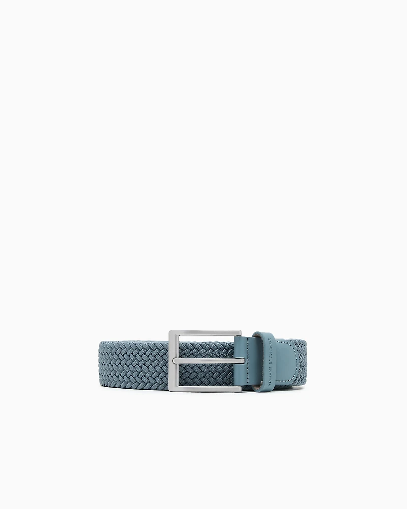 Woven fabric belt