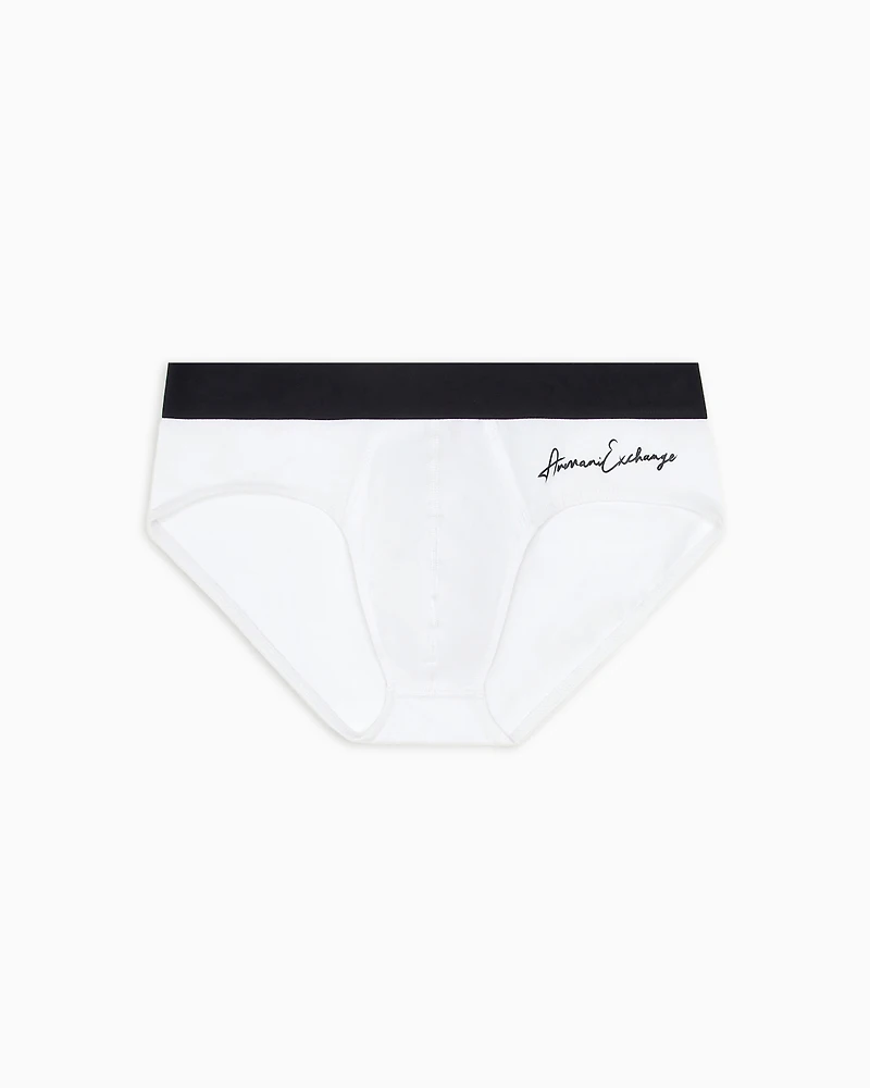 Stretch cotton briefs