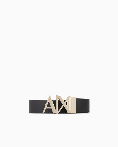 Double-sided leather belt