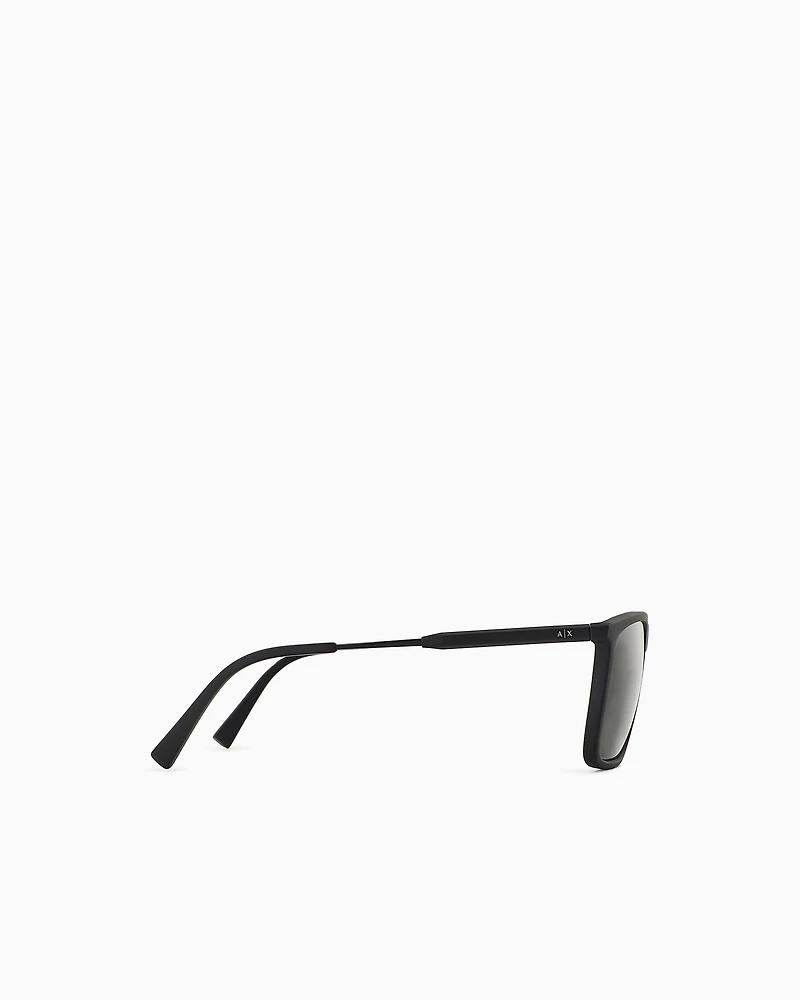 Armani Exchange - Men’s square sunglasses, Man, Black, Size: 57L
