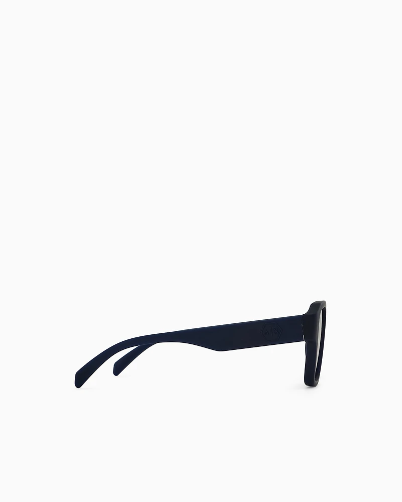 Armani Exchange - Men’s square sunglasses, Man, Blue, Size: 56L